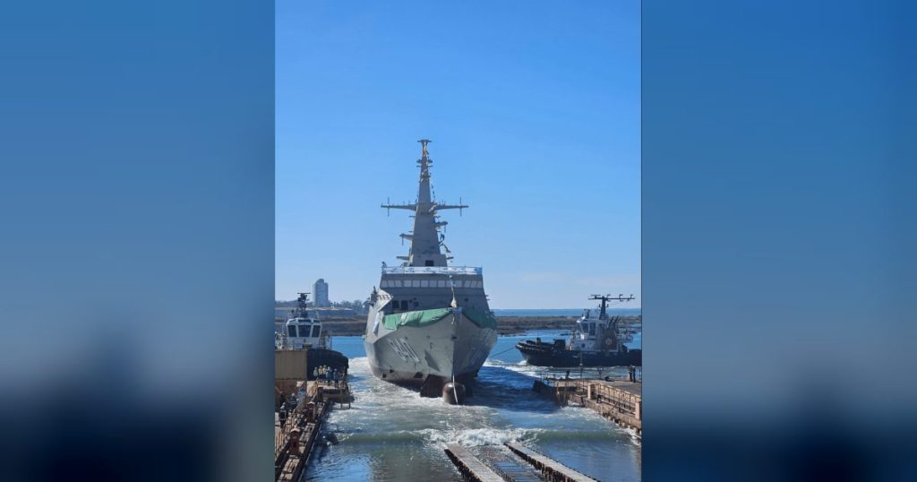 Navantia bota en San Fernando la séptima corbeta para Arabia Saudí