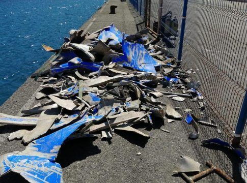 Puertos Canarios atestigua la buena calidad de los trabajos de limpieza de los fondos del puerto de Agaete tras el incidente del Bentago Express