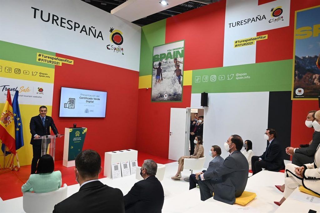 Sánchez presenta en FITUR el Certificado Digital Covid aprobado por la UE con el objetivo de reactivar el turismo
