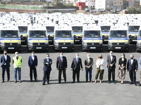 El Gobierno de Canarias presenta las nuevas ambulancias del Transporte Sanitario No Urgente de Gran Canaria