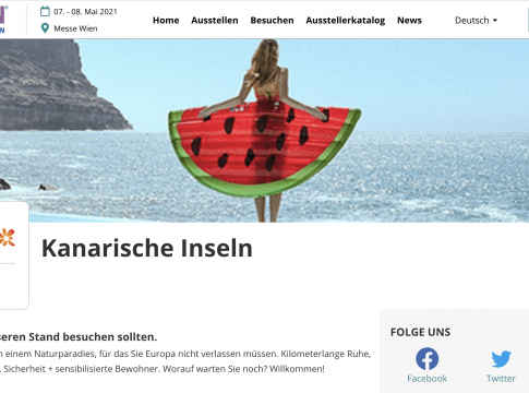 Turismo de Canarias refuerza su imagen de destino abierto y seguro en las ferias de Viena y la BIT de Milán