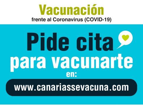 Sanidad facilita un formulario web para que los residentes canarios puedan pedir cita para la vacunación contra la COVID-19