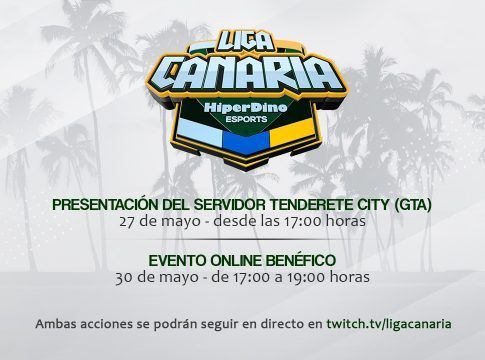 La Liga Canaria de Esports HiperDino celebra el Día de Canarias con un evento online benéfico