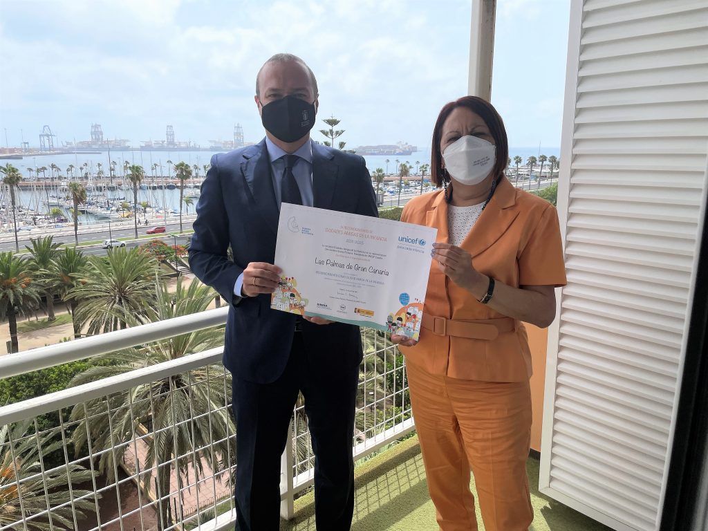 Las Palmas de Gran Canaria recibe el sello ‘Ciudad Amiga de la Infancia’ de Unicef