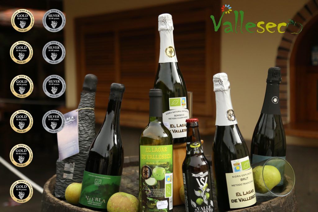 Reconocimiento internacional a las sidras de Valleseco en Wine & Spirits Awards