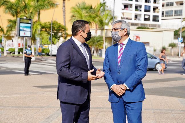 El vicepresidente del Gobierno canario reafirma el rechazo frontal a la construcción del puerto en Fonsalía