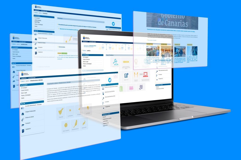 El Gobierno de Canarias estrena la página web de Justicia, más accesible y con mayor información