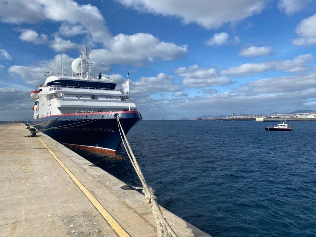 El crucero ‘La belle des oceans’ toma Arrecife como puerto base