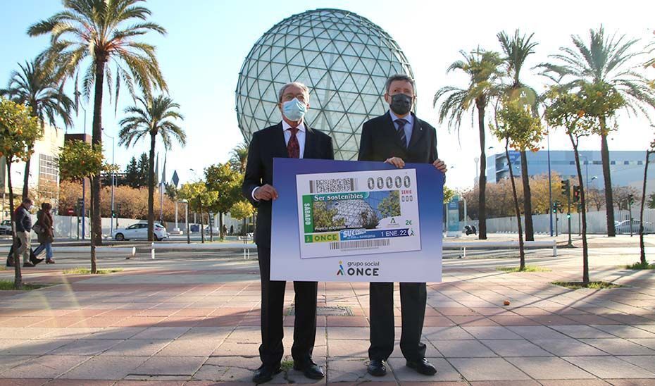 La ONCE estrena 2022 con el cupón dedicado al proyecto eCitySevilla del PCT Cartuja