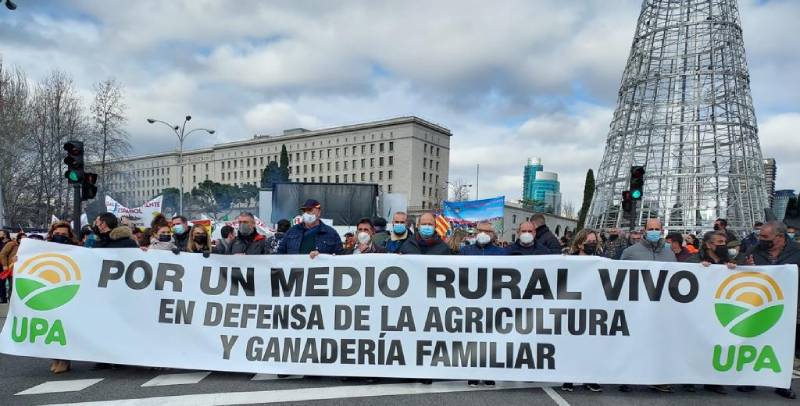 UPA Huelva defiende la agricultura familiar en Madrid junto a otras 200 asociaciones