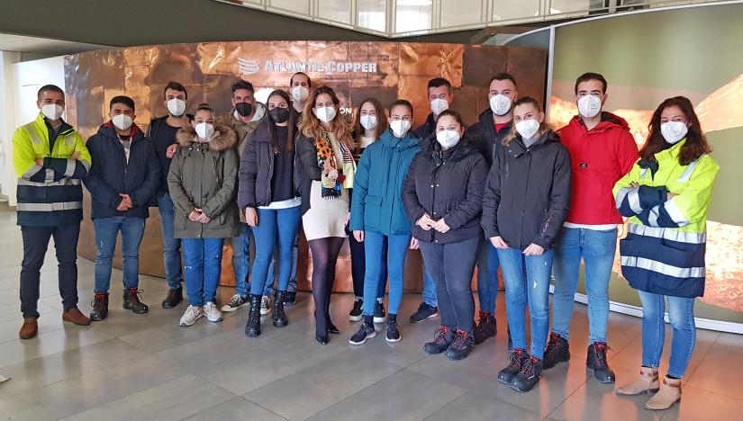 Arranca el IV Plan de Formación de FP Dual en Atlantic Copper con 14 estudiantes matriculados