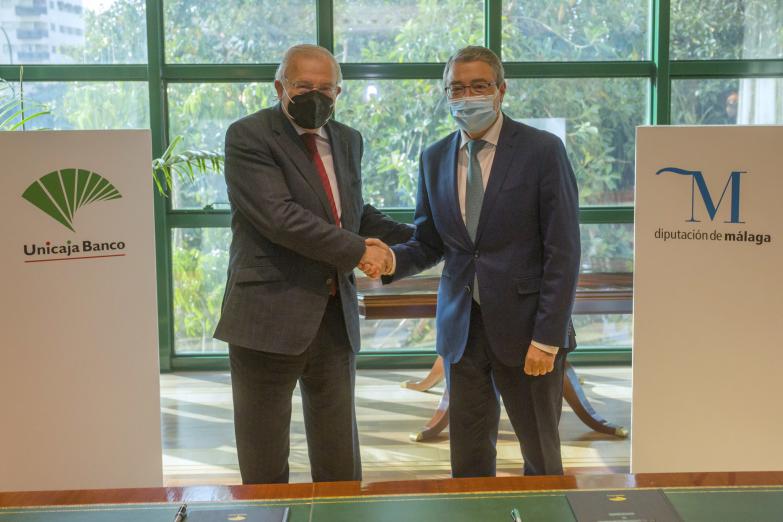 Unicaja Banco y la Diputación de Málaga acuerdan acciones para fomentar la inclusión financiera