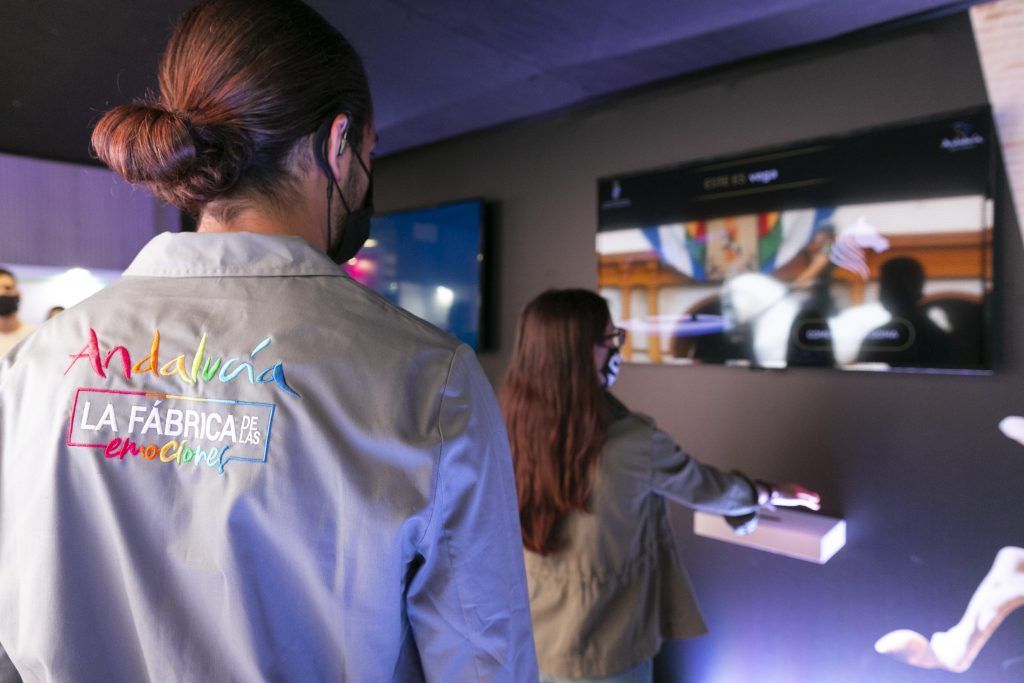 El pabellón de Andalucía en FITUR, un espacio inteligente capaz de captar las emociones del visitante