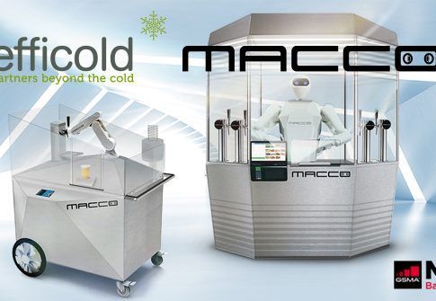 Un robot camarero y un drink corner robotizado, los nuevos actores de Efficold