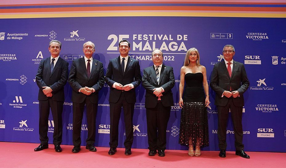 Moreno asiste a la gala inaugural del Festival de Cine de Málaga y valora Andalucía como un gran plató