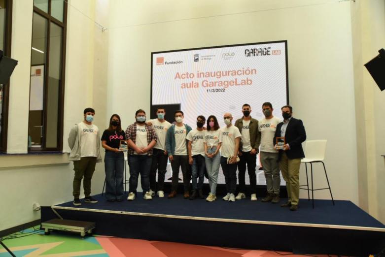 La Fundación Orange y el Ayuntamiento inauguran el primer GarageLab de Málaga en el Polo Nacional de Contenidos Digitales
