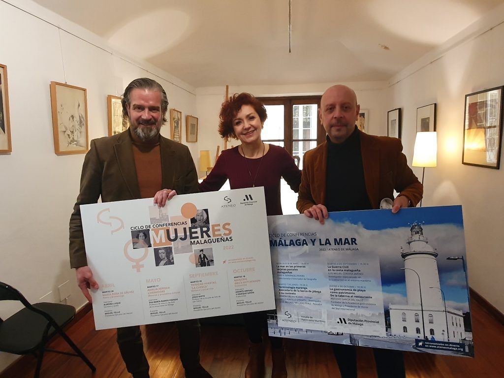 La Diputación y el Ateneo de Málaga dedican su programación conjunta al cambio climático, a la relación de Málaga con el mar y al papel de la mujer en la cultura malagueña