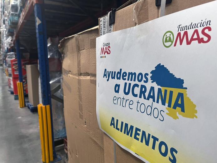 Grupo MAS y Fundación MAS donan de 15 toneladas de alimentos y productos de higiene a Ucrania y activan una Gran Recogida en sus tiendas