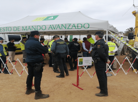 La Junta organiza un simulacro de incendio forestal en Lepe para estar preparados de cara al periodo de alto riesgo de incendios