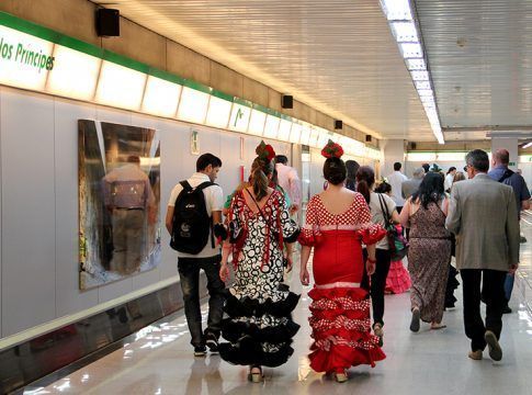 El metro de Sevilla ofrecerá servicio ininterrumpido durante toda la Feria de Abril