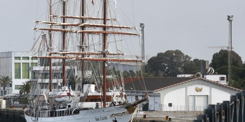 El Puerto de Huelva recibe este fin de semana la escala de cruceros del velero Sea Cloud