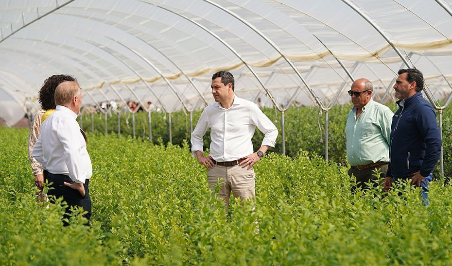 Moreno destaca la calidad y la sostenibilidad medioambiental como principales valores de los productos del campo andaluz