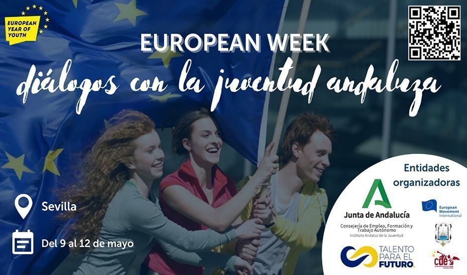 Esta semana se celebra European Week con 8 mesas de diálogo con la juventud andaluza