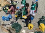 El programa ‘Mares 0,0’ de la Diputación recoge casi una tonelada de residuos en cuatro playas