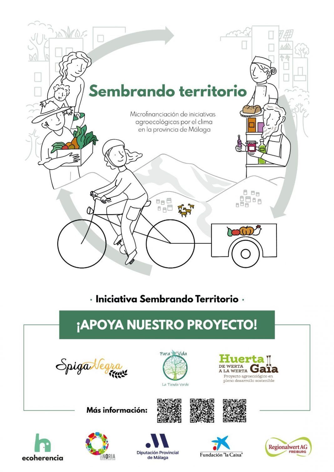 La Diputación de Málaga apoya las campañas de crowdfunding de tres proyectos agroecológicos en Gaucín, Humilladero y Coín