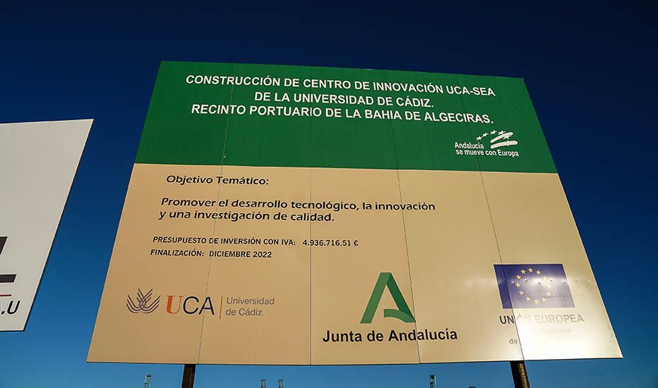 La Junta facilita 4,5 millones a la Universidad de Cádiz para el futuro centro de Innovación UCA SEA