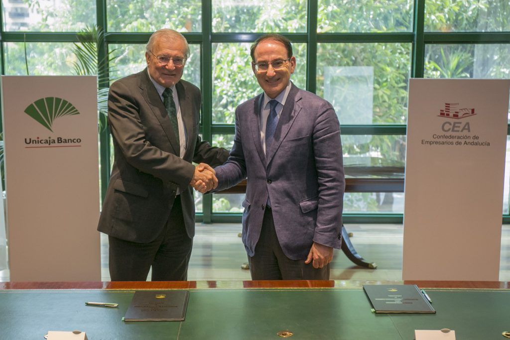 Unicaja Banco y CEA renuevan su acuerdo y habilitan una línea de financiación de 1.000 millones para apoyar a las empresas andaluzas