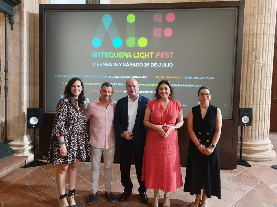 Diputación y Turismo Costa del Sol continúan su apoyo a los segmentos de Ocio, Cultura e Interior con su apoyo a una nueva edición del Antequera Light Festival