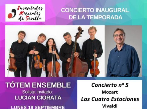 Tótem Ensemble inaugura la temporada  22/23 de juventudes musicales de Sevilla