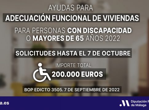 La Diputación destina 200.000 euros para adaptar viviendas de personas con discapacidad y mayores de 65 años