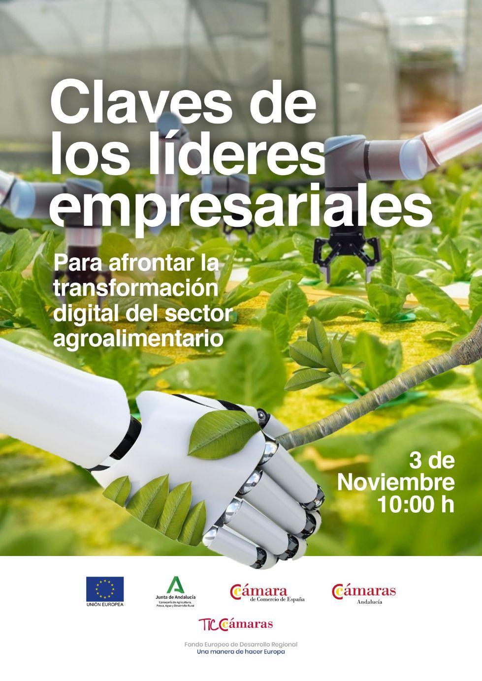 Cámaras Andalucía y Junta impulsan la transformación digital de la agroindustria en un foro con líderes empresariales del sector