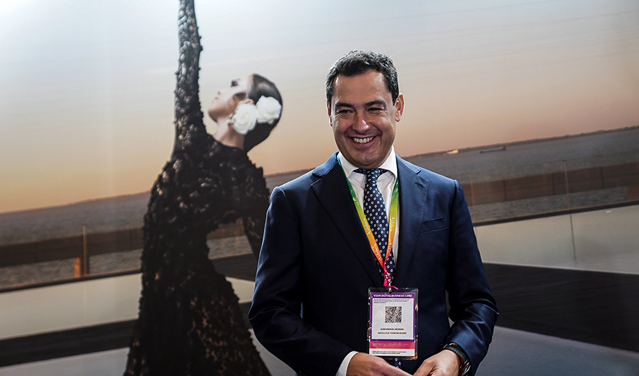 El presidente de la Junta inaugura el stand de Andalucía en la World Travel Market de Londres