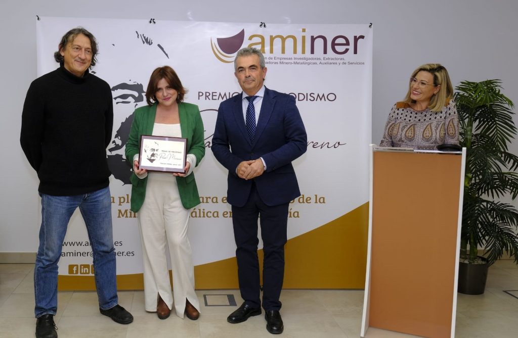<strong>Eva Villegas gana el III Premio de periodismo ‘Paco Moreno’ de AMINER sobre minería metálica andaluza</strong>