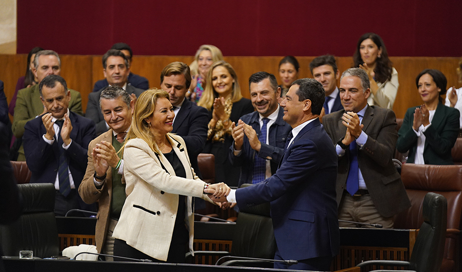 Moreno: “La aprobación de los Presupuestos lanza un mensaje a la sociedad de que Andalucía tiene estabilidad institucional, política y económica”