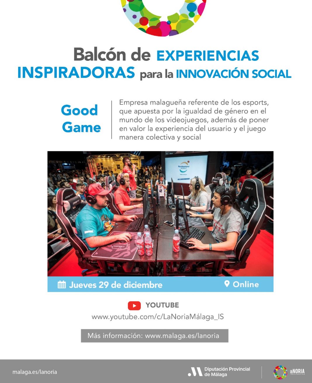 La Noria expone experiencias de emprendimiento social sobre videojuegos, economía circular o gestión sostenible del agua