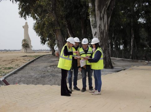 <strong>El Puerto de Huelva avanza en las obras de remodelación del entorno del Monumento a Colón</strong>