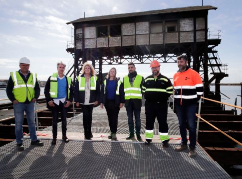 <strong>El Puerto de Huelva desarrolla a buen ritmo las obras de</strong><strong> restauración del Muelle de Tharsis</strong>