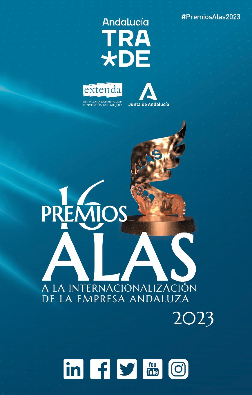 Más de 200 empresas optan a 16º Premios Alas, a la Internacionalización de la Empresa Andaluza 2023, que organiza la Junta de Andalucía