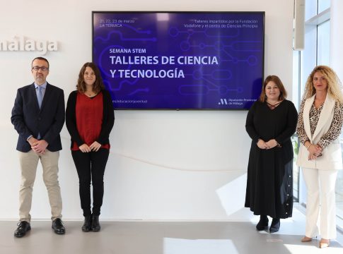 La Diputación de Málaga y la Fundación Vodafone, junto al Centro Principia, ponen en marcha talleres de ciencia y tecnología para estudiantes de la provincia