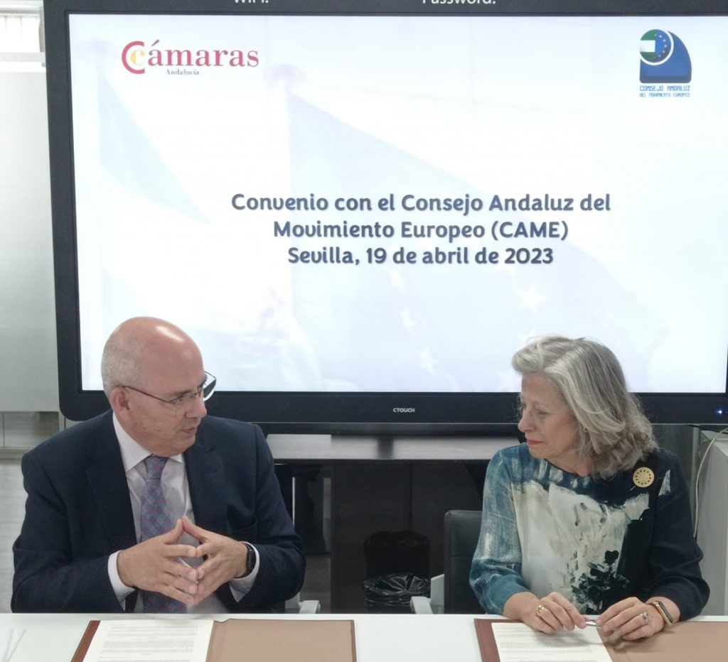 <strong>Cámaras Andalucía y el Consejo del Movimiento Europeo acercarán a las empresas las oportunidades que ofrece la UE </strong>