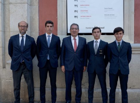 Antonio Pulido recibe a los tres finalistas del Circuito de Novilladas de Andalucía 2023