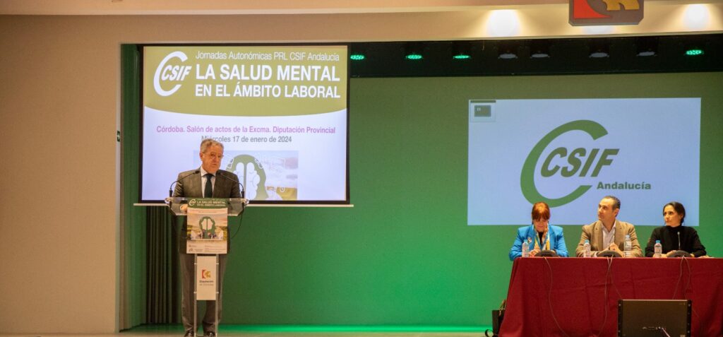 La Diputación de Córdoba acoge una jornada sobre ‘La salud mental en el ámbito laboral’ organizada por CSIF Andalucía