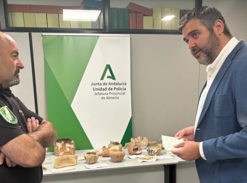 La Policía Adscrita recupera más de 1.200 piezas y efectos arqueológicos en la provincia de Almería