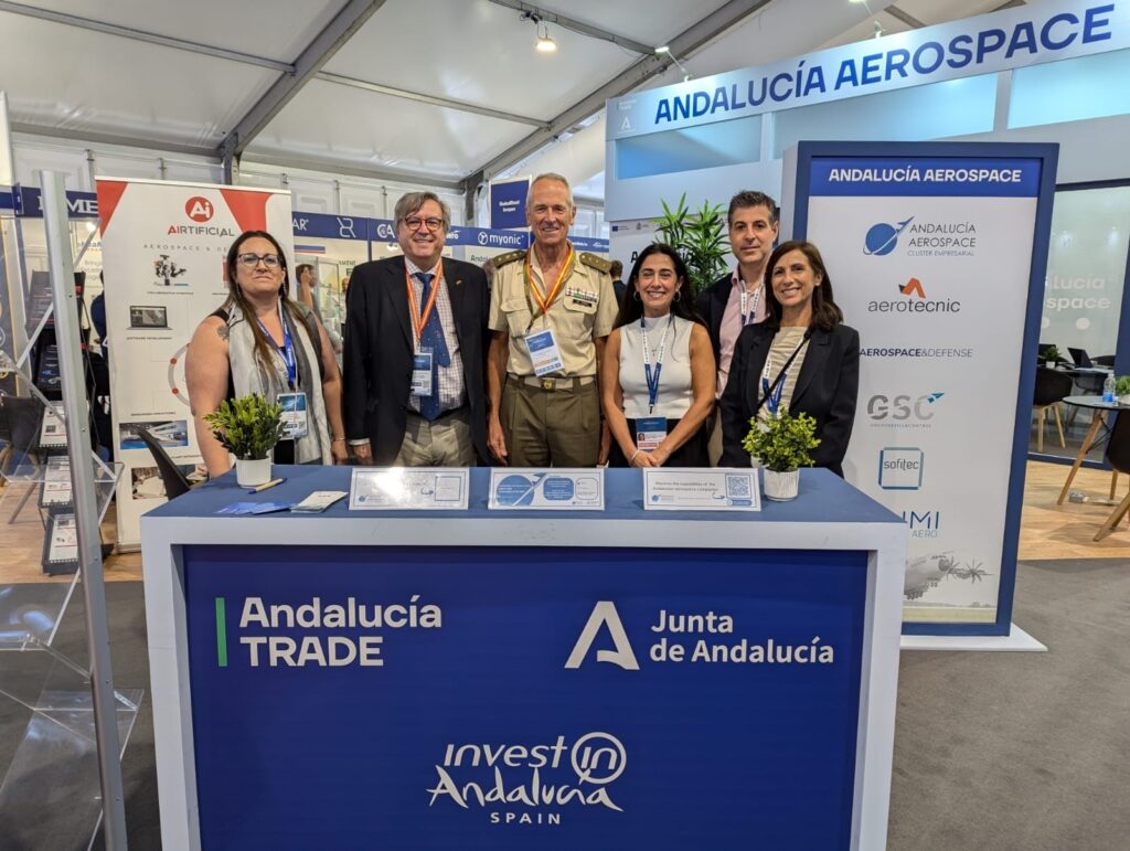 Andalucía TRADE impulsa la internacionalización de la industria aeroespacial andaluza en Europa, Oriente Medio y Asia en la feria Farnborough de Reino Unido