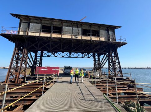 El Puerto de Huelva prevé finalizar las obras de restauración del Muelle de Tharsis antes de que culmine el año