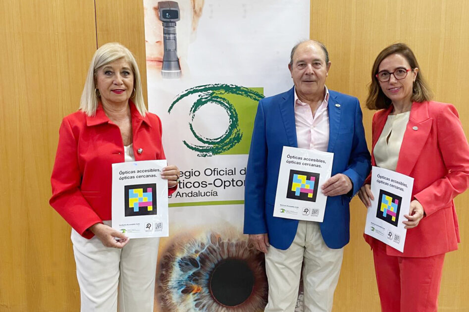 Ópticos-Optometristas de Andalucía apuestan por la accesibilidad de sus más de 1.800 establecimientos sanitarios de óptica para personas con discapacidad visual